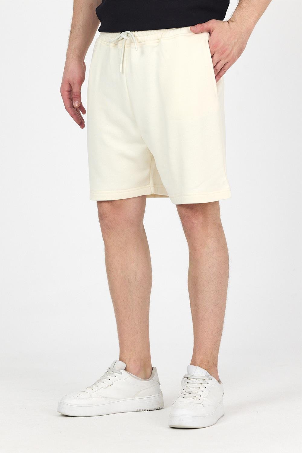 Erkek Timeless Krem Şort