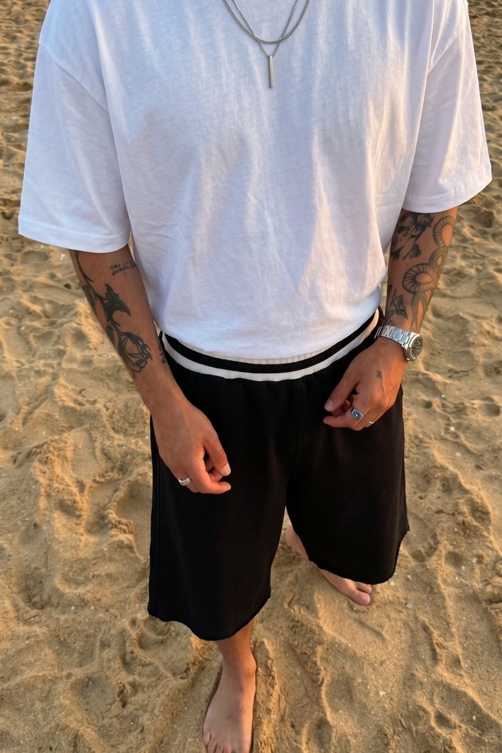 Erkek Yang Siyah Jorts
