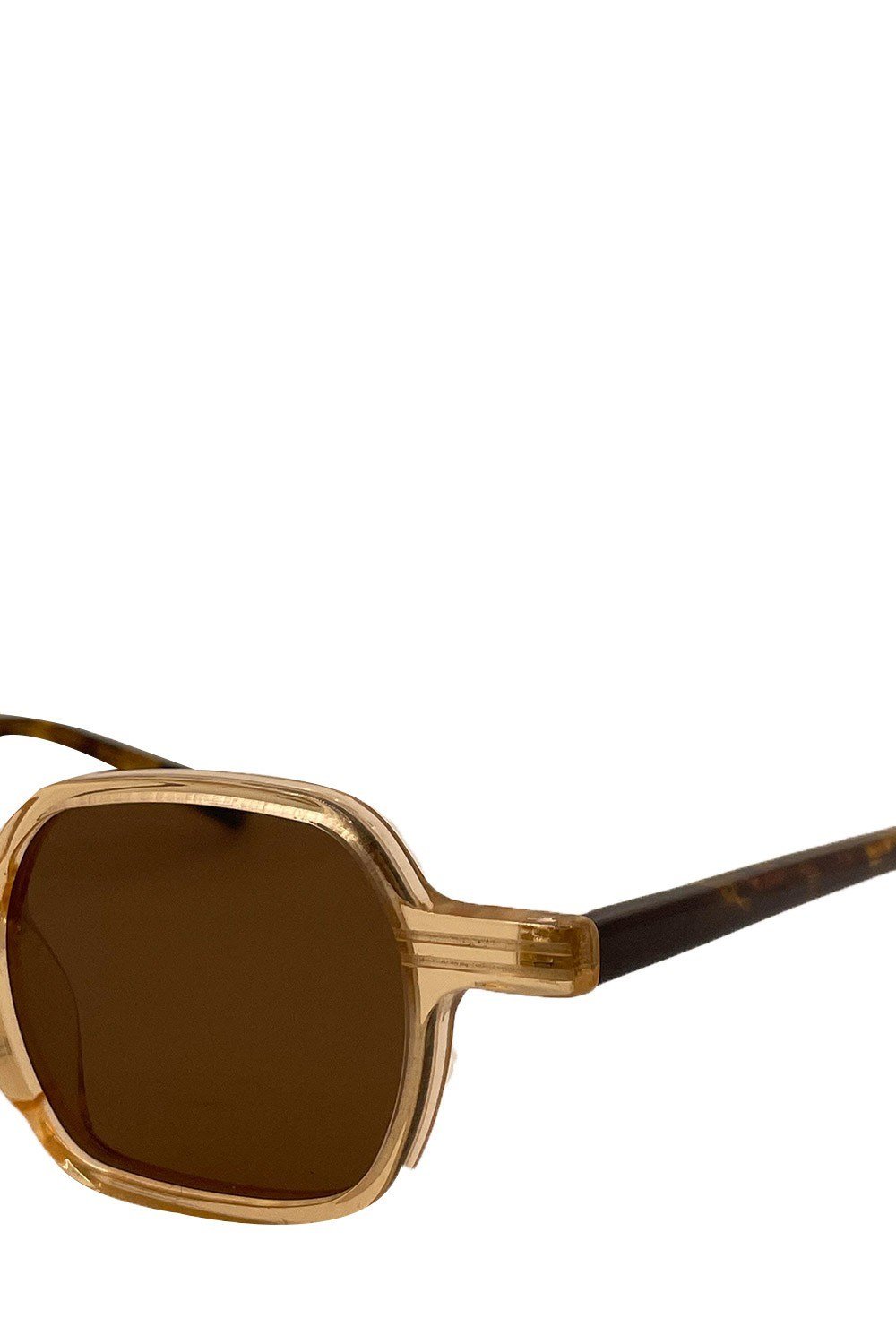 gothamVibes Bej Kare Güneş Gözlüğü - 003