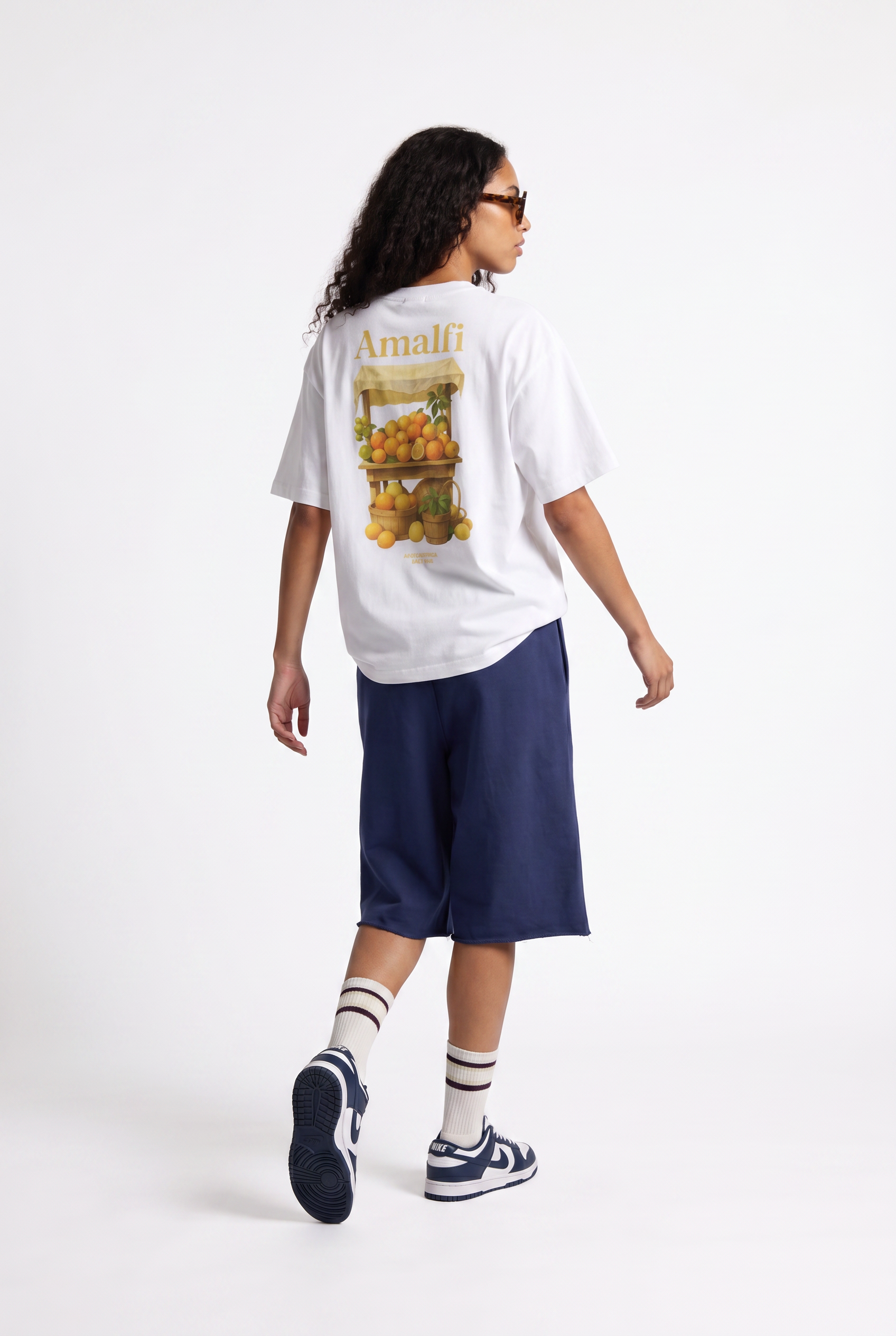 Kadın Amalfi Oversize Beyaz T-Shirt