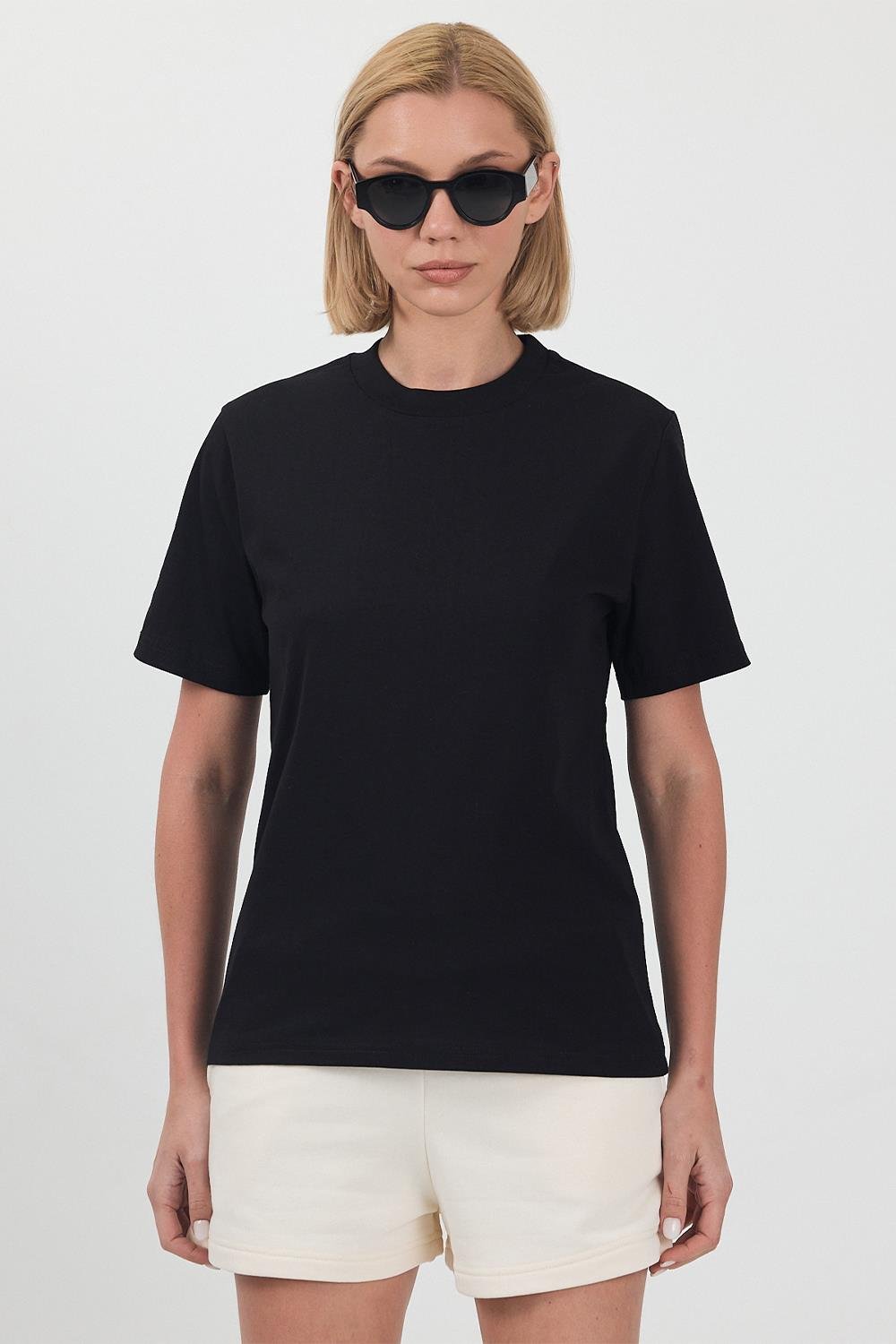 Kadın Basic 5li Paket T-Shirt