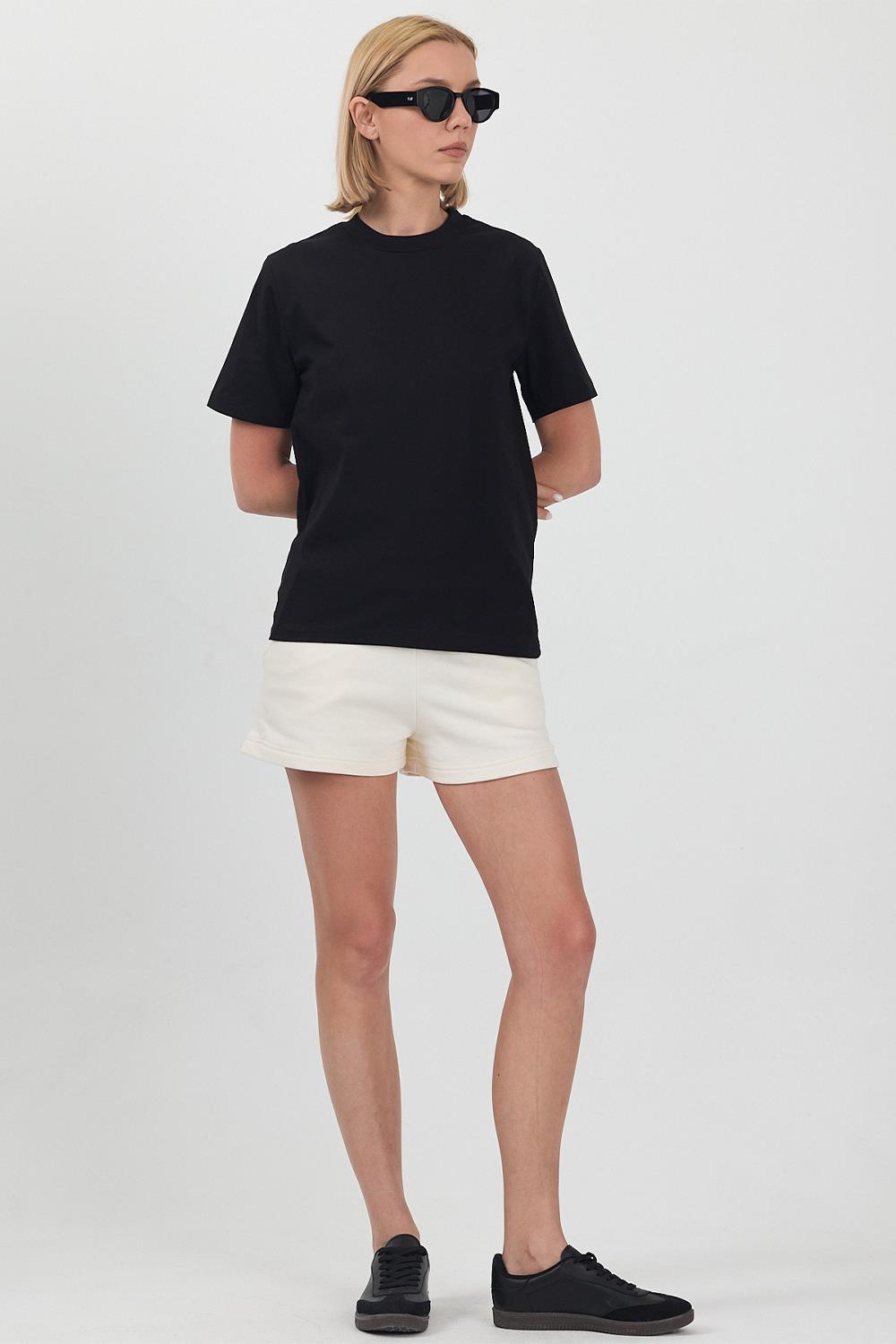 Kadın Basic Siyah T-Shirt