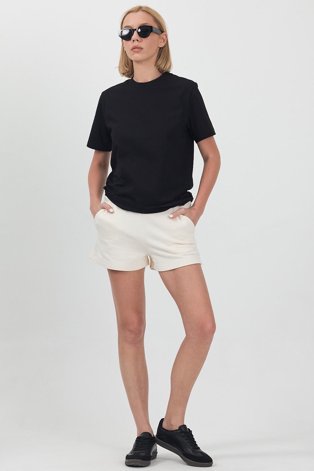 Kadın Basic Siyah T-Shirt