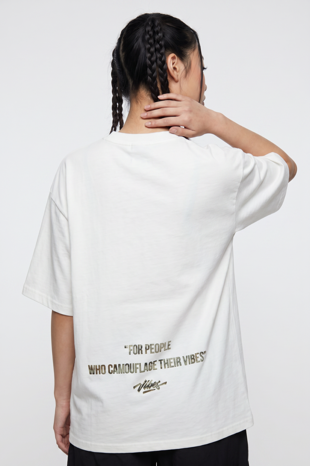 Kadın Rick Oversize Kırık Beyaz Premium T-Shirt