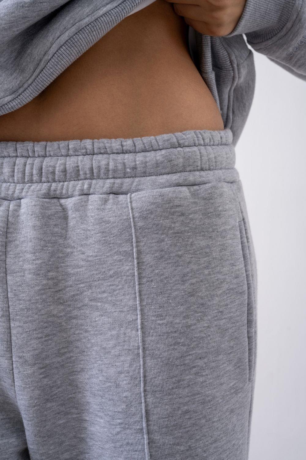 Kadın Chill Bol Paça Gri Eşofman Alt