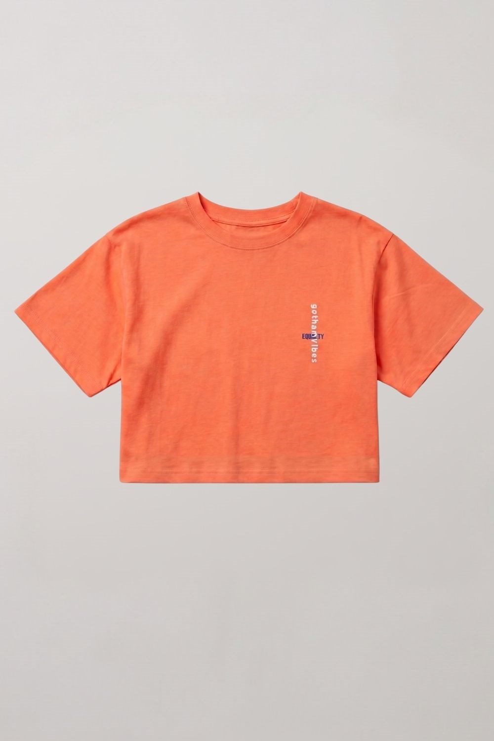 Kadın Equality Şeftali Crop T-Shirt