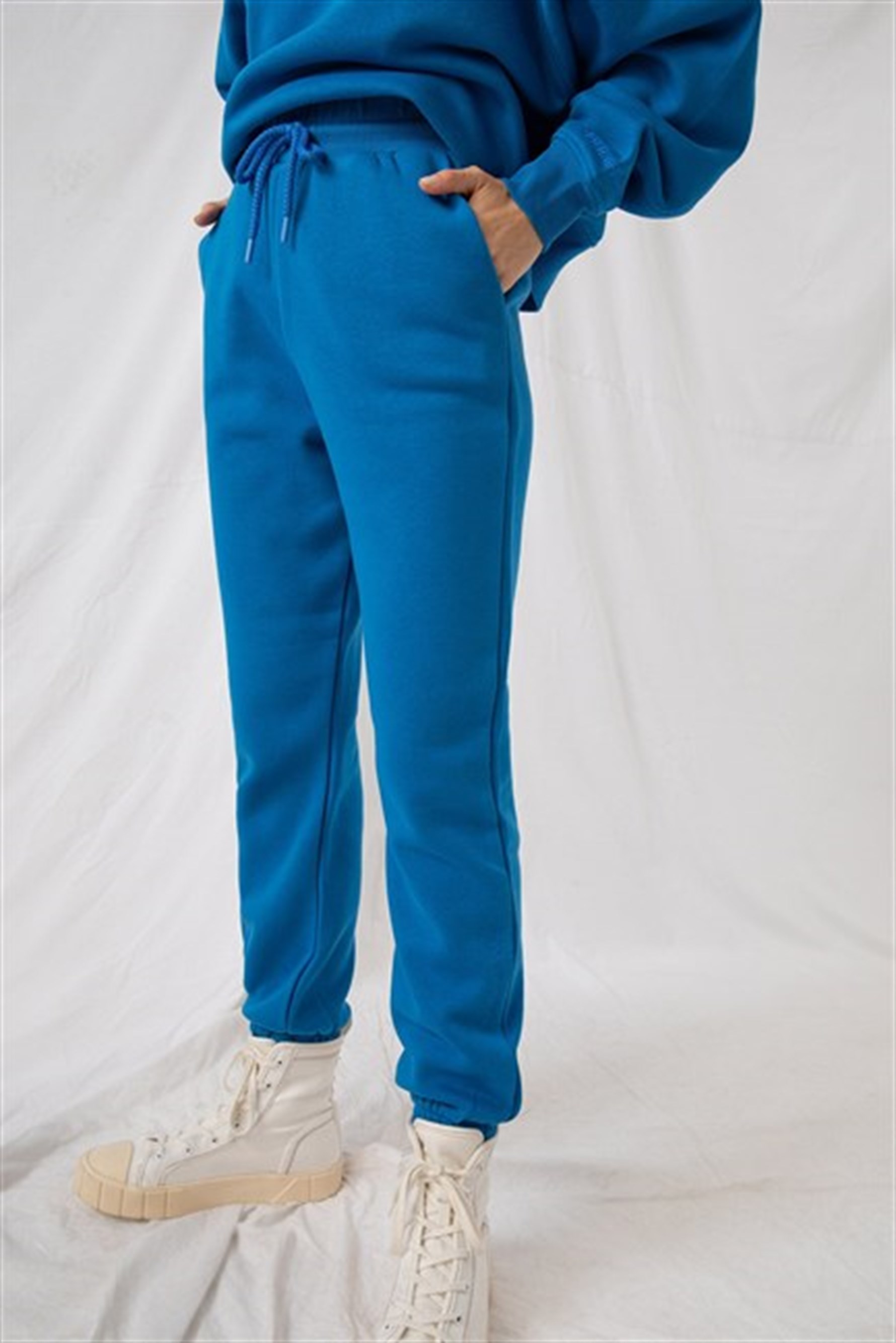 Kadın Jogger Mavi Eşofman Altı