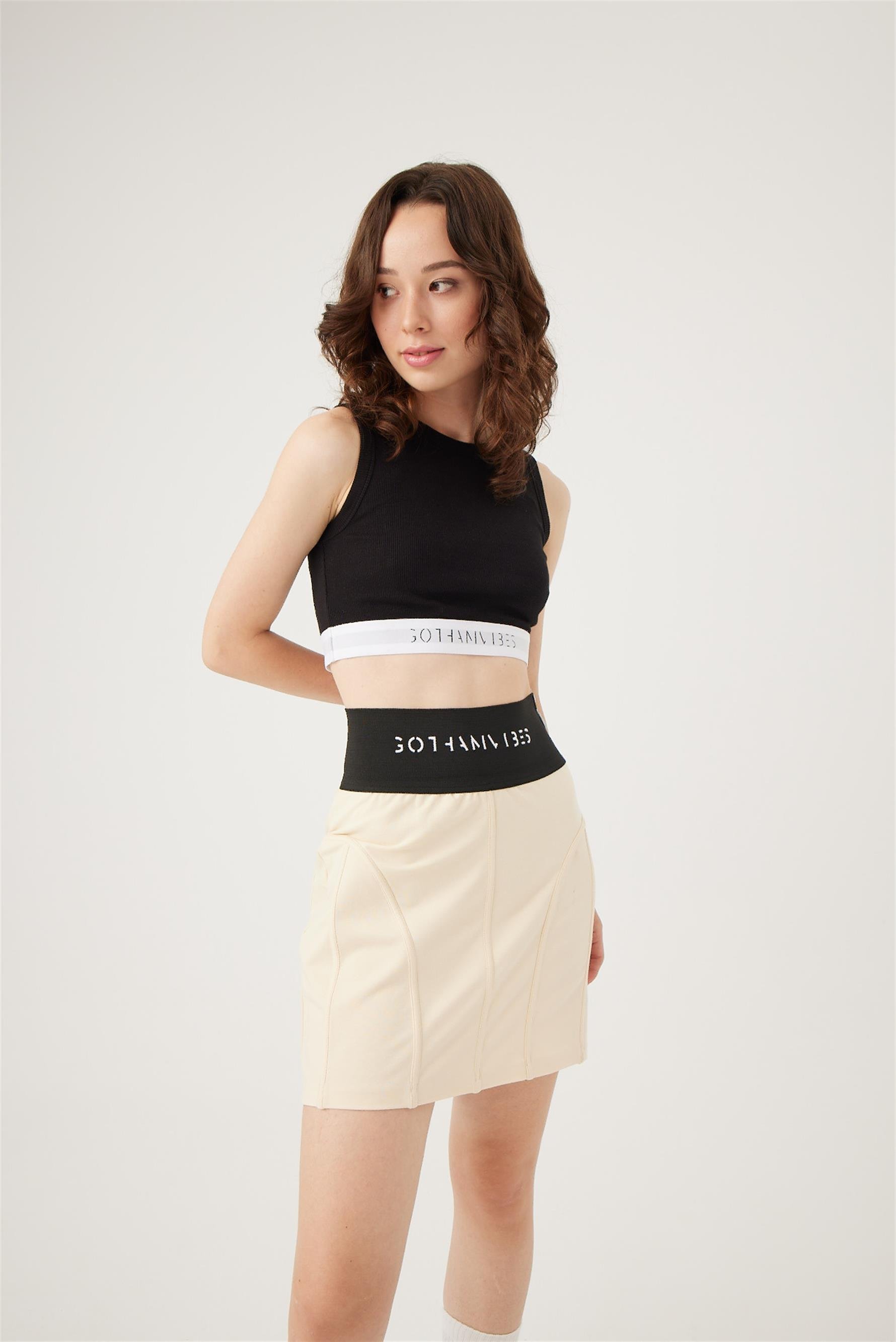 Kadın Viber Krem Etek