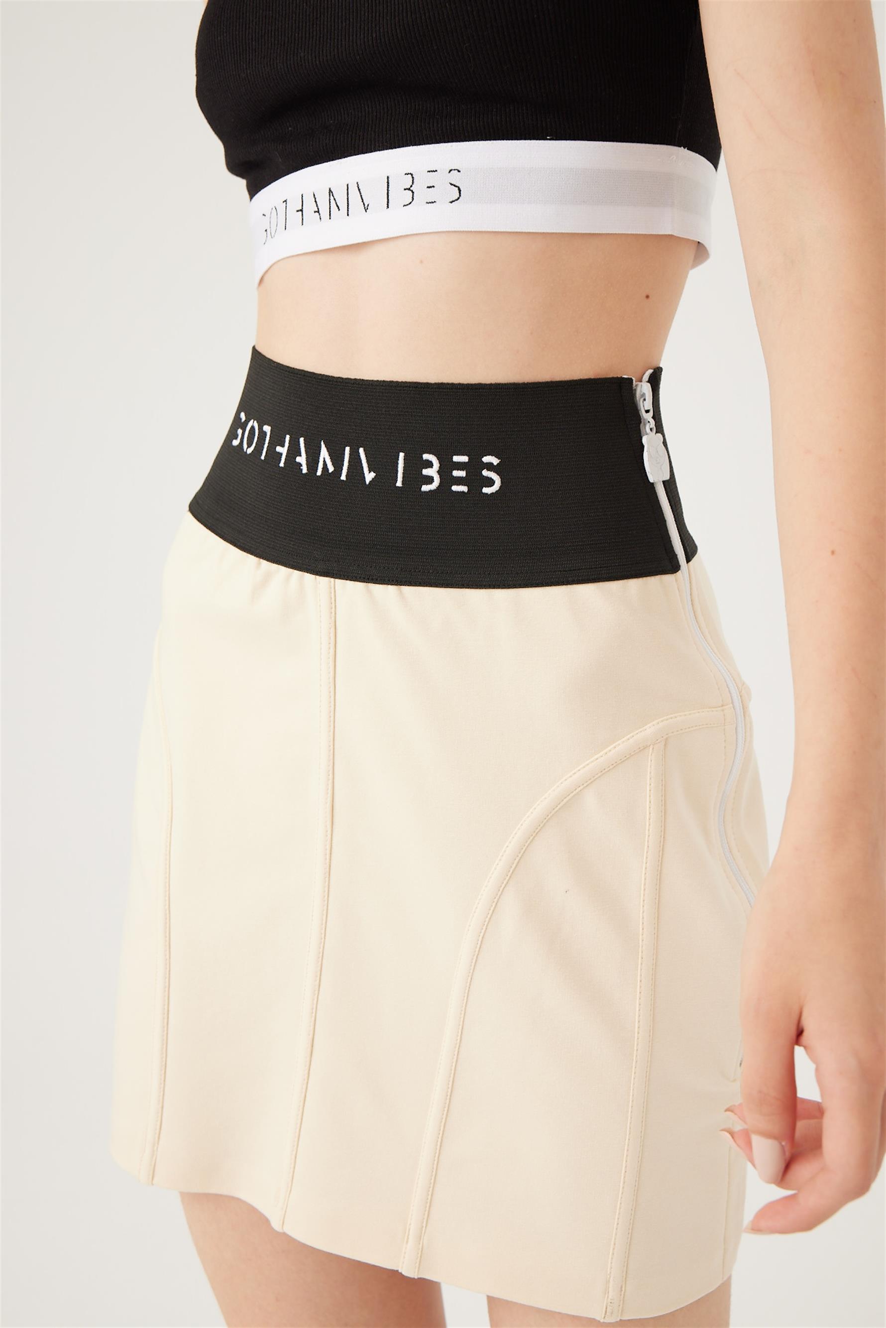 Kadın Viber Krem Etek