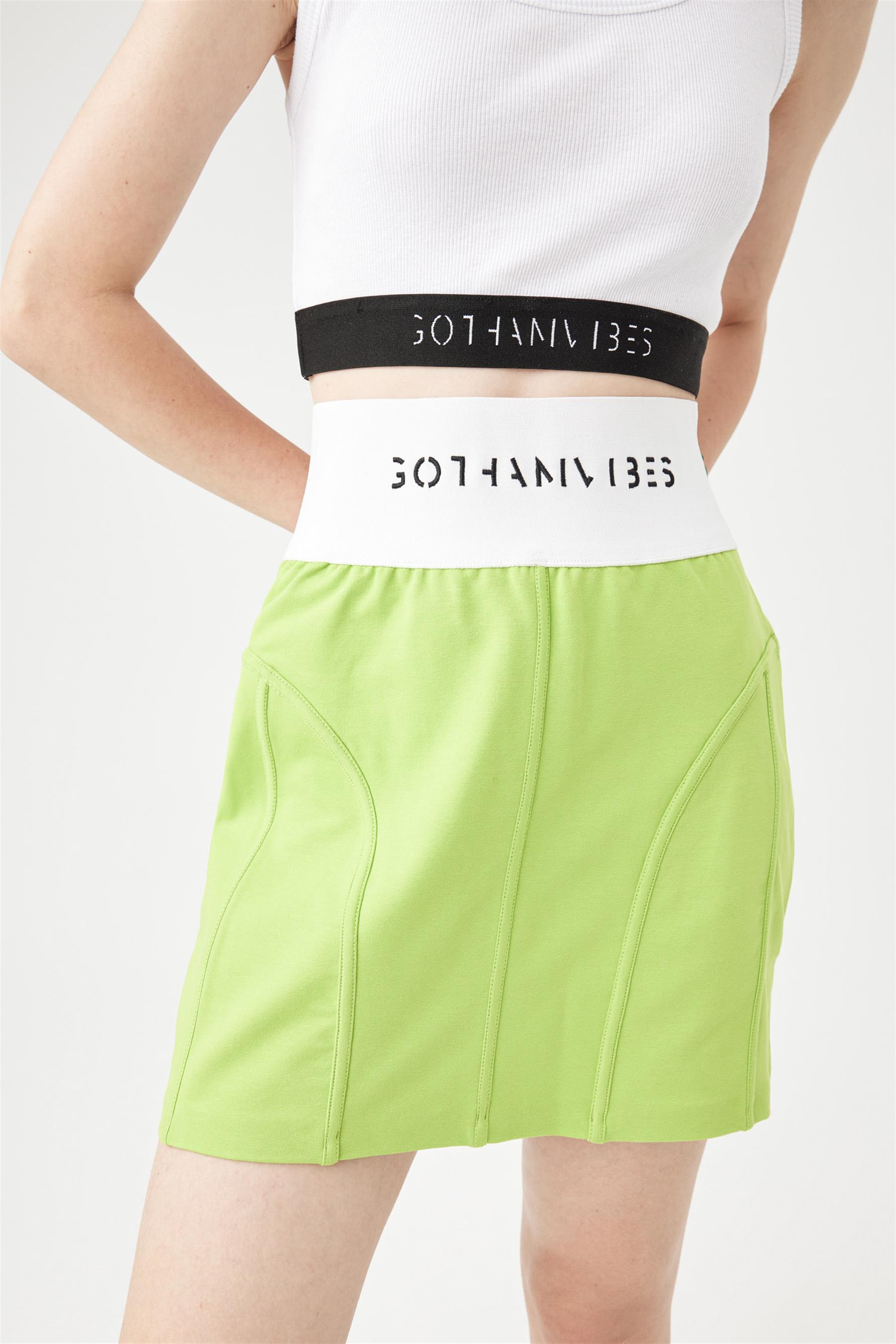 Kadın Viber Lime Yeşili Etek