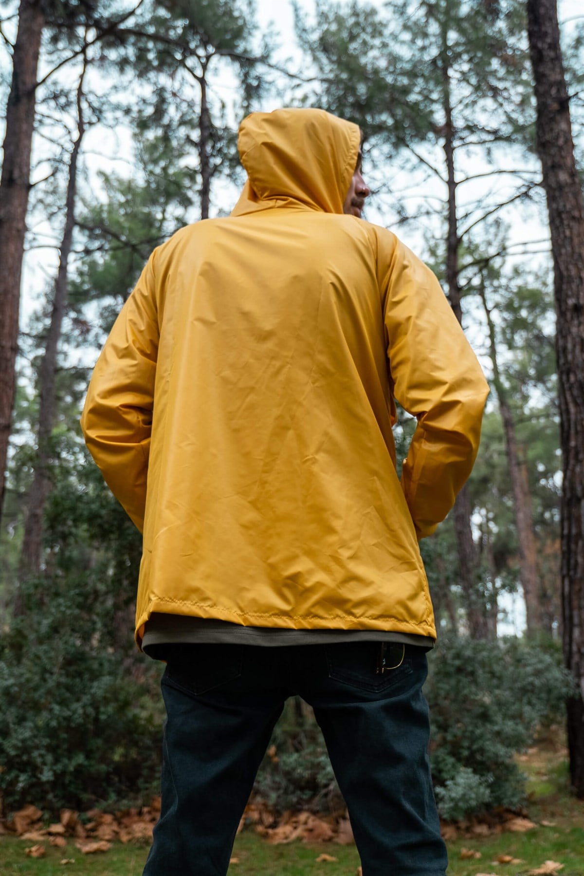Erkek Hardal Yağmurluk
