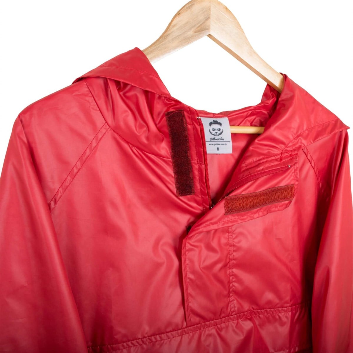 Erkek Kırmızı Yağmurluk