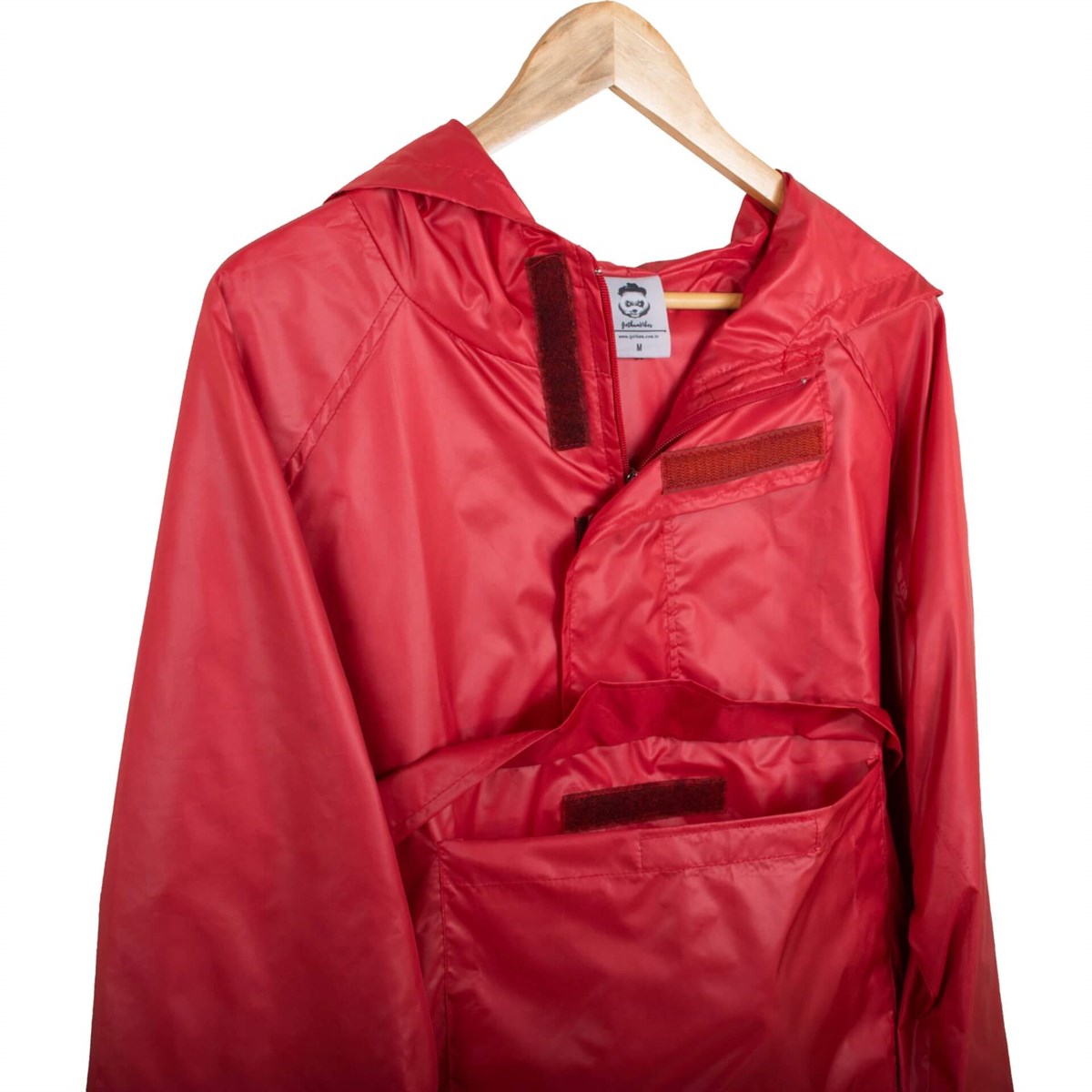 Erkek Kırmızı Yağmurluk