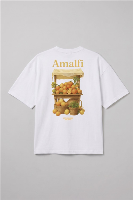 Amalfi Oversize Beyaz T-Shirt