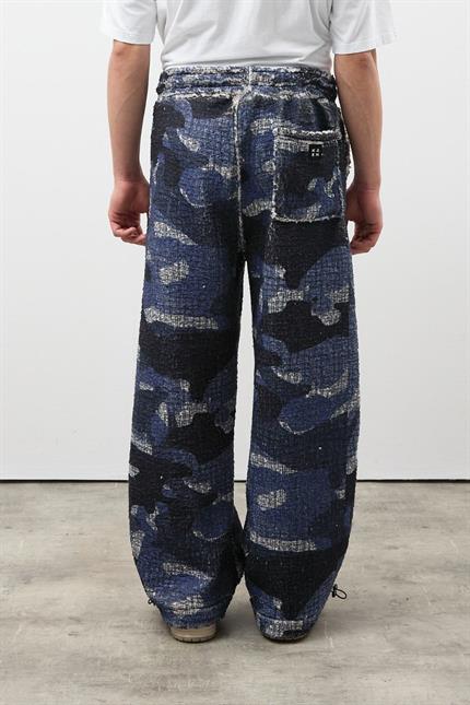 Erkek Ayarlanabilir Paça Desenli Baggy Eşofman Alt 001