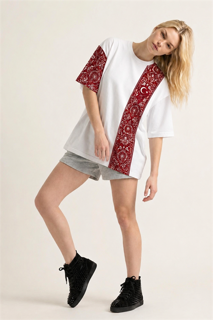 Boxy Türkiye Beyaz Premium T-Shirt