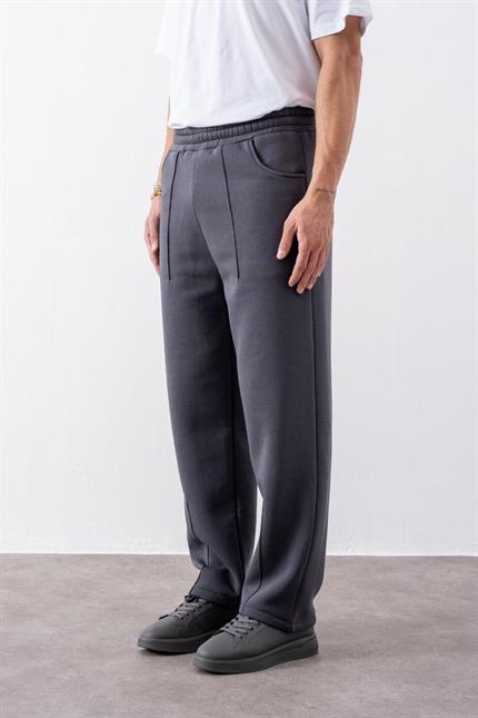 Erkek Baggy Chill Antrasit Eşofman Altı