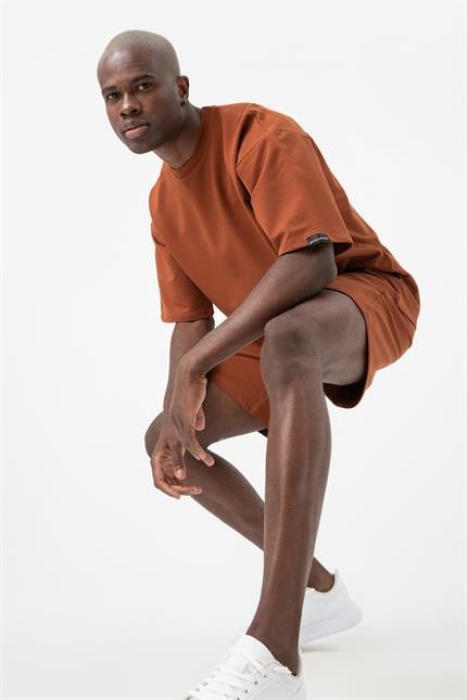 Erkek Base Oversize Kiremit T-Shirt