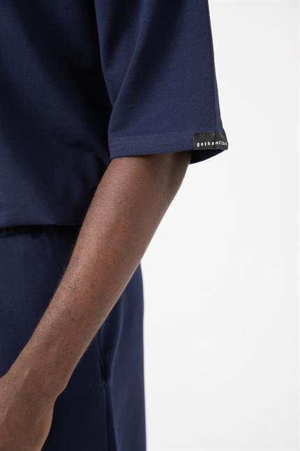 Erkek Base Oversize Lacivert T-Shirt