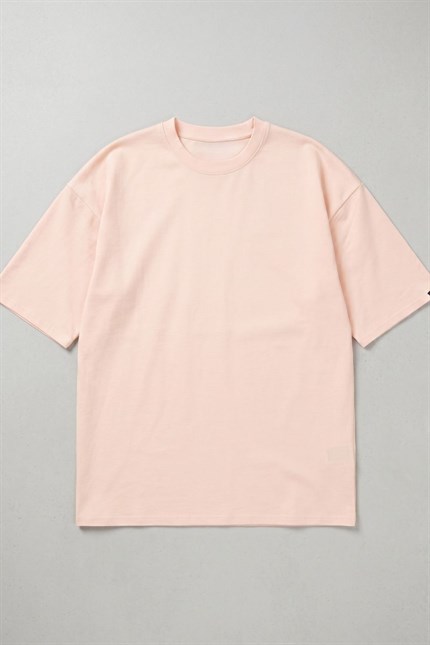 Erkek Base Oversize Mercan T-Shirt