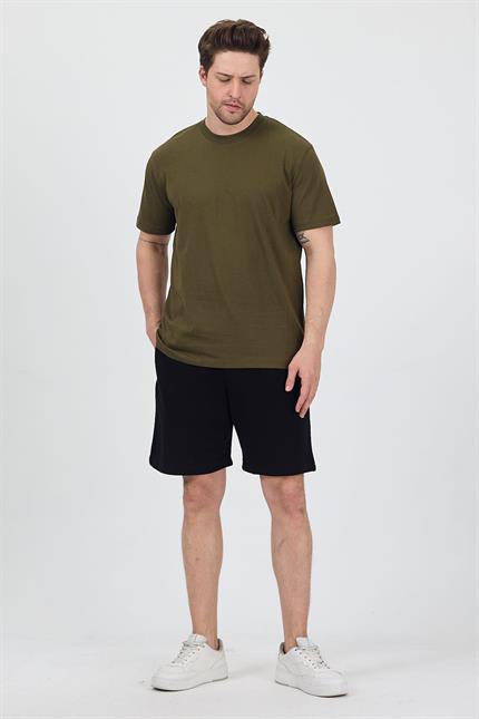 Erkek Basic Haki T-Shirt
