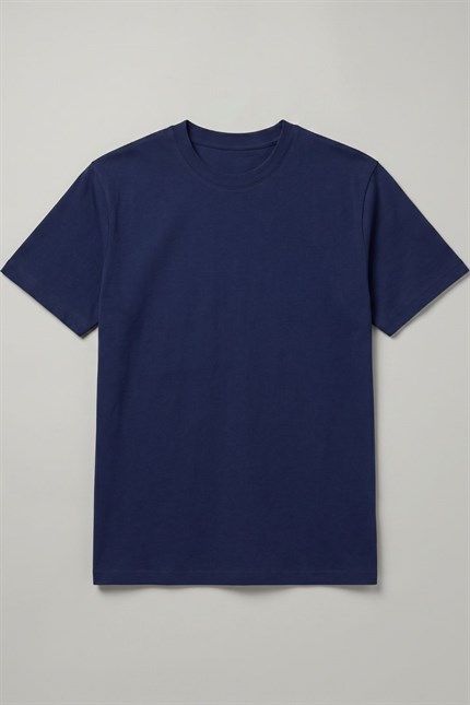 Erkek Basic Lacivert T-Shirt