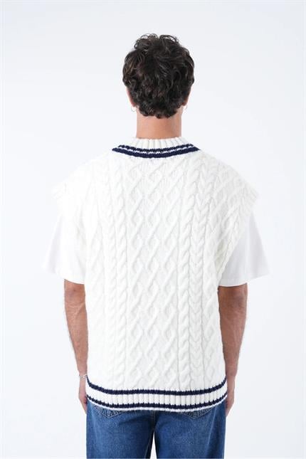 Erkek Beyaz Süveter