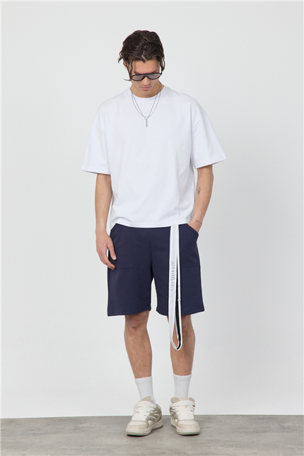 Erkek Blank Lacivert Şort
