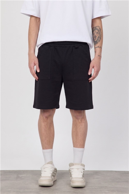 Erkek Blank Siyah Şort