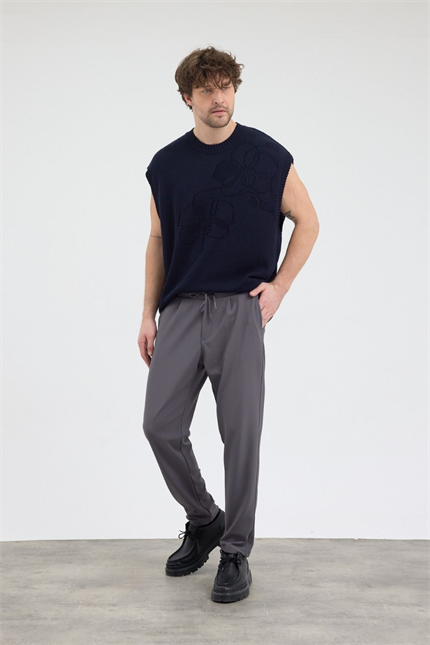 Erkek Boru Paça Füme Jogger Pantolon