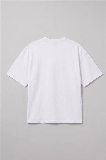 Erkek Boxy Ex Beyaz Premium T-Shirt