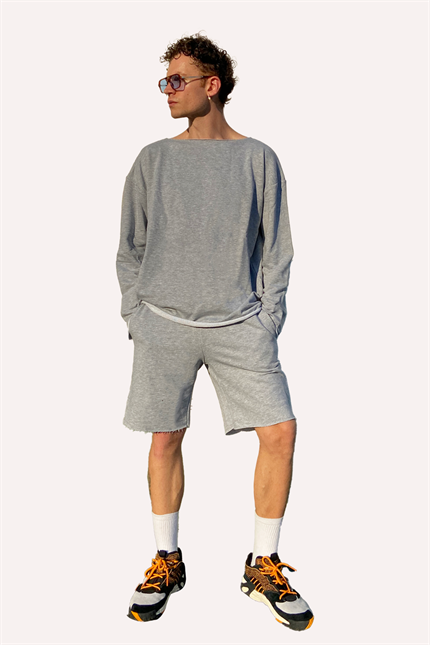 Erkek Calm Gri Şort