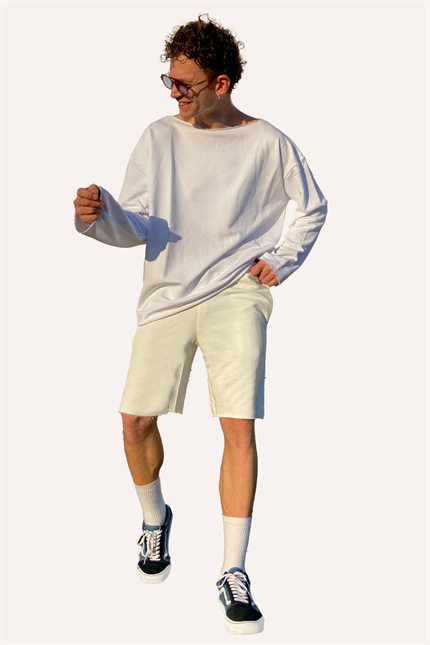 Erkek Calm Krem Şort