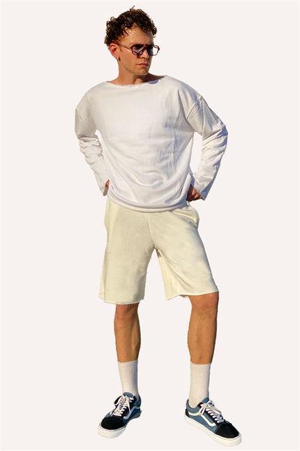 Erkek Calm Krem Şort