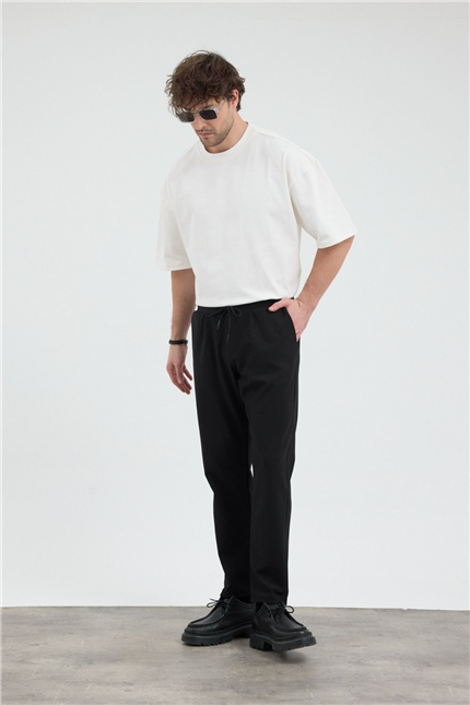 Erkek Chill Boxy Premium Ekru T-Shirt