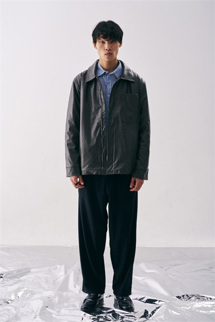 Erkek Vintage Füme Deri Ceket