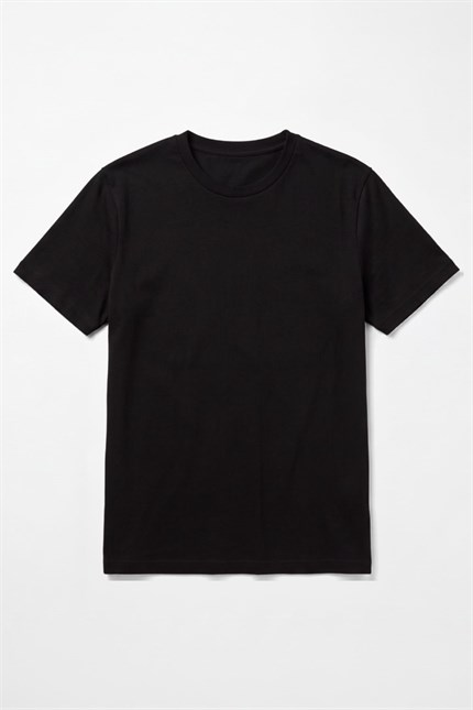 Erkek Muscle Fit Siyah T-Shirt
