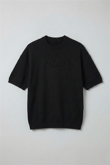 Erkek Of The Siyah Triko T-Shirt