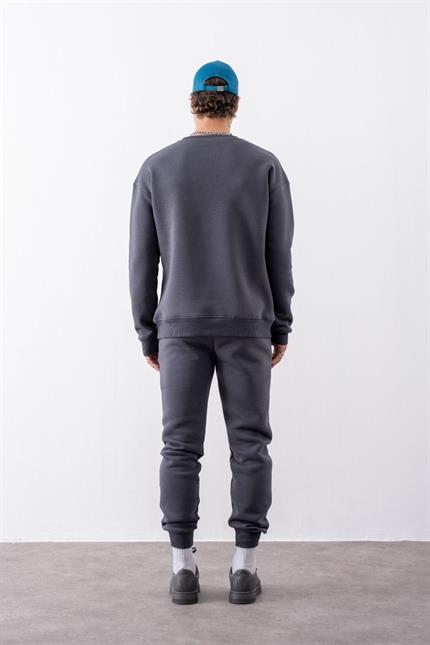 Erkek Rahat Kesim Antrasit Eşofman Alt