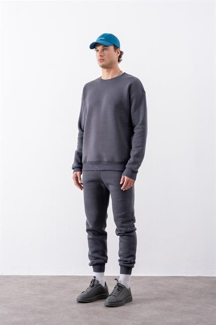 Erkek Rahat Kesim Antrasit Eşofman Alt