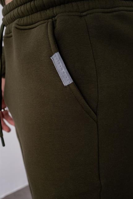 Erkek Rahat Kesim Haki Eşofman Alt