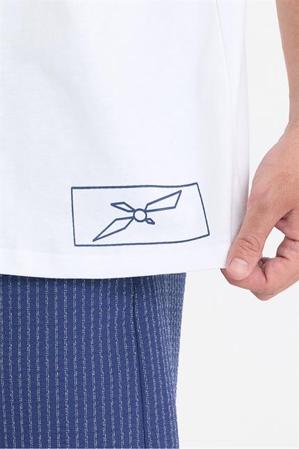 Erkek Relaxed 005 Oversize Beyaz T-Shirt