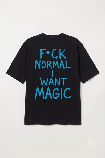 Erkek Relaxed 006 Oversize Siyah T-Shirt