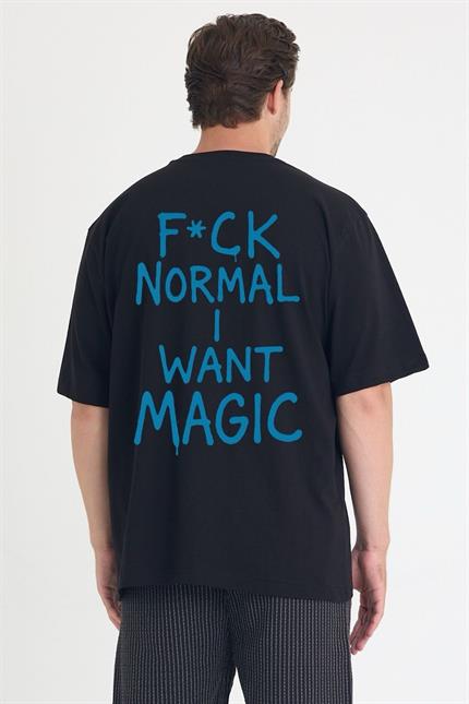 Erkek Relaxed 006 Oversize Siyah T-Shirt