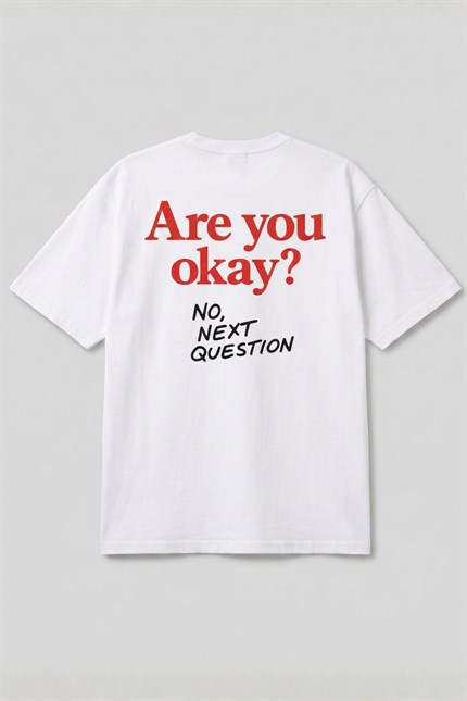 Erkek Relaxed 008 Oversize Beyaz T-Shirt