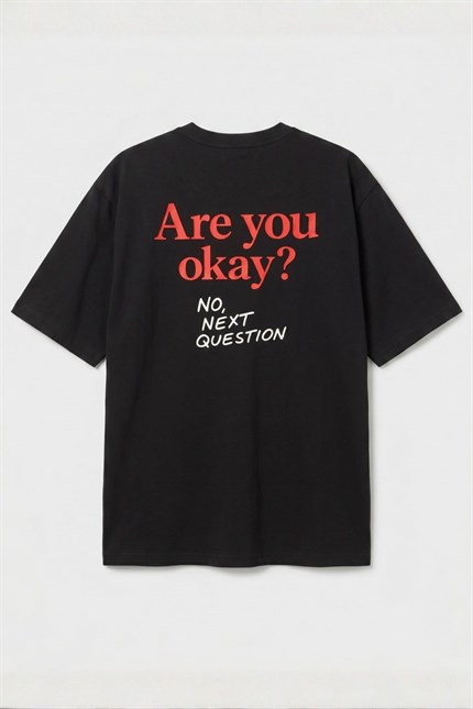 Erkek Relaxed 009 Oversize Siyah T-Shirt