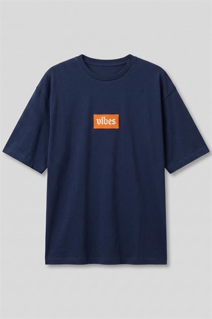 Erkek Relaxed 011 Oversize Lacivert T-Shirt