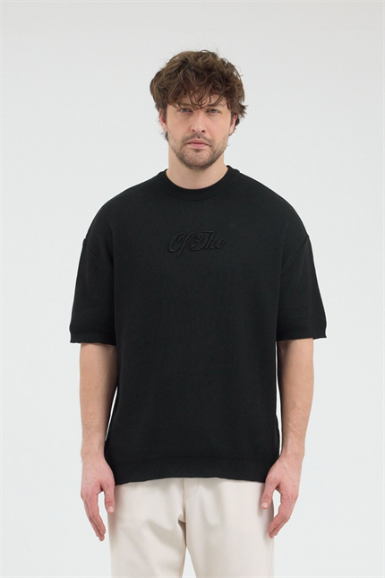 Erkek Of The Siyah Triko T-Shirt