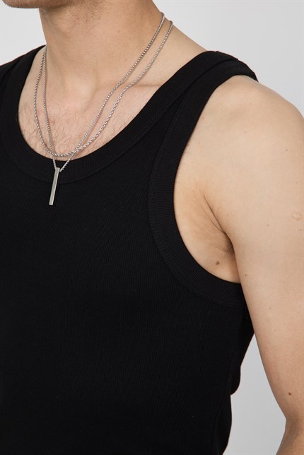 Erkek Tank Top Siyah Atlet