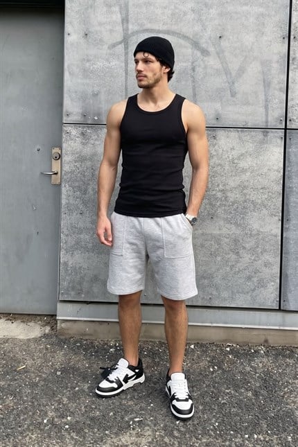 Erkek Tank Top Siyah Atlet